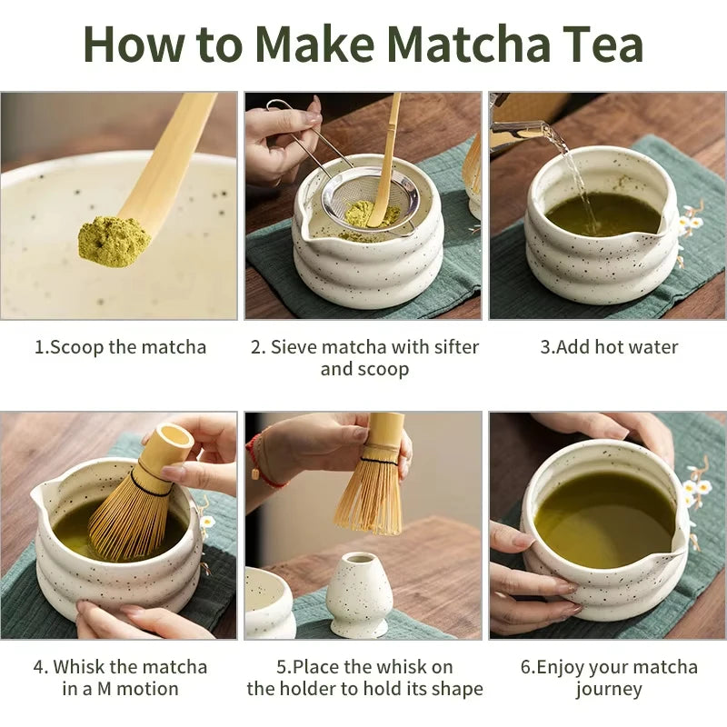Bamboo Matcha Whisk Set