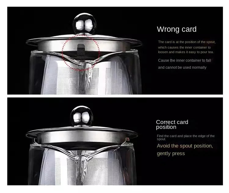 Luxury Glass Tea Set with Infuser