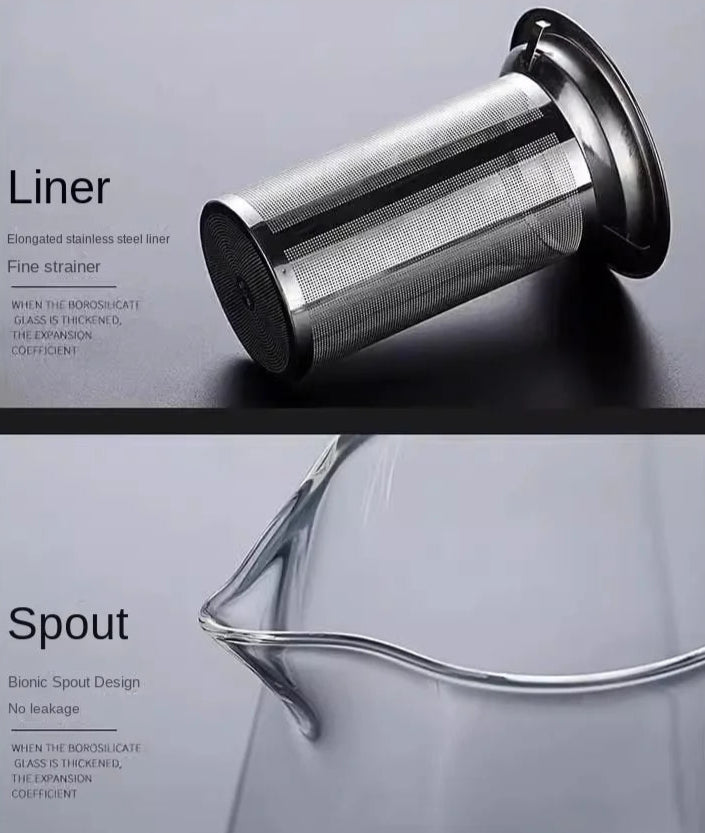Luxury Glass Tea Set with Infuser