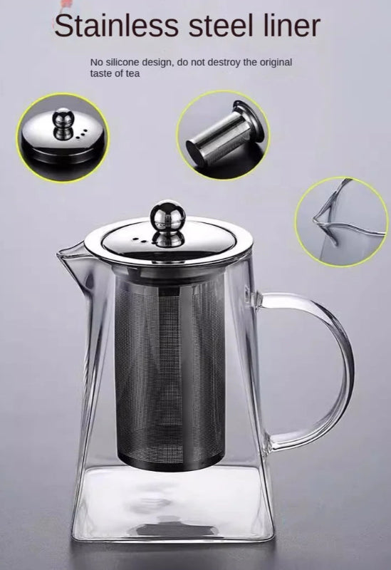 Luxury Glass Tea Set with Infuser