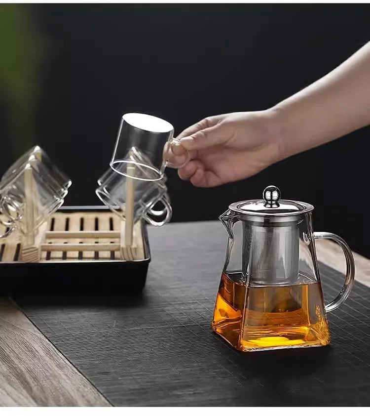 Luxury Glass Tea Set with Infuser
