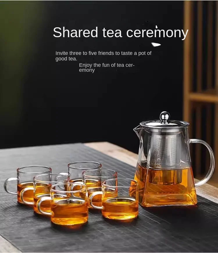 Luxury Glass Tea Set with Infuser
