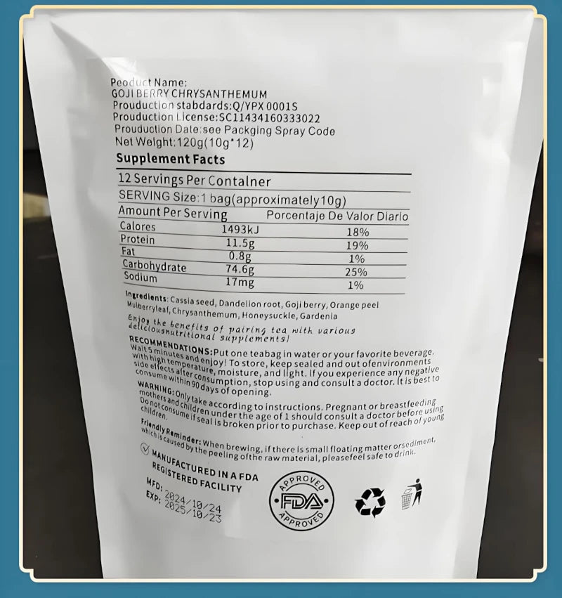 Matrif Herbal Infusion - Dandelion Wolfberry Tea