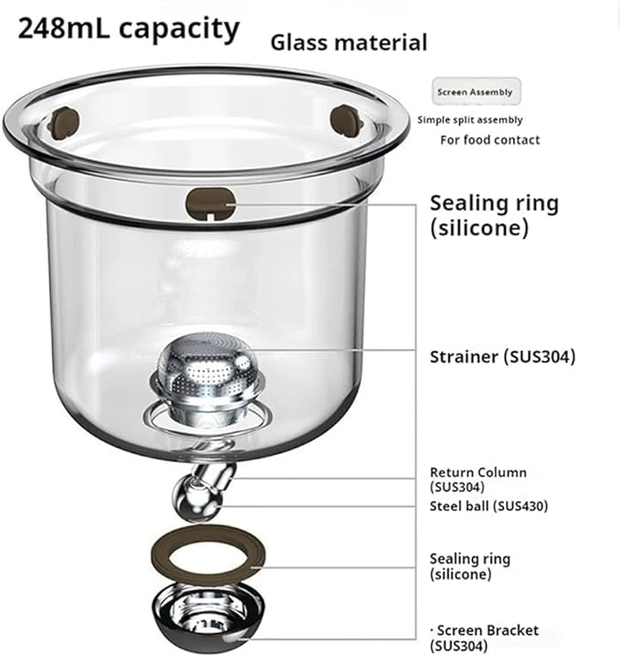 TeaMaster™ Glass Infuser Kettle