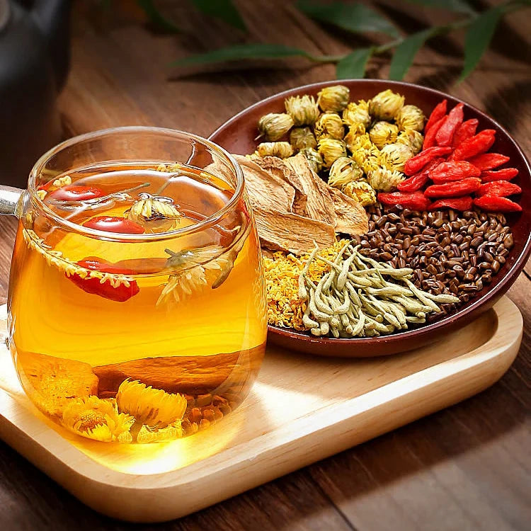 Dried wolfberries and dandelion leaves – Ingredients of MATRIF tea