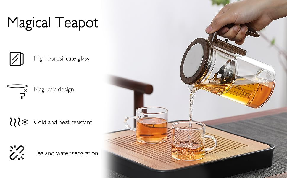 TeaMaster™ Glass Infuser Kettle